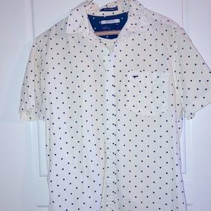 Premium Cotton White button down short sleeve